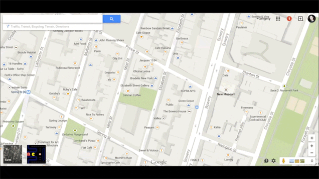 Pacman Google Maps 2