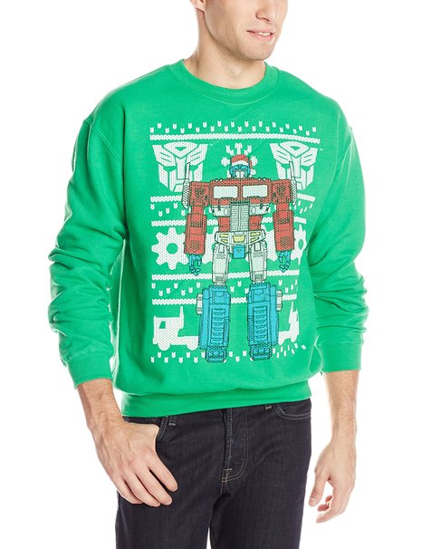 Geekiest Christmas Sweaters Transformers Men's Optimus Prime