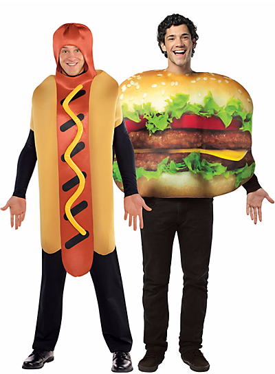 Halloween-Couples-Costumes-Ideas-Hamburguer-Hot-Dog