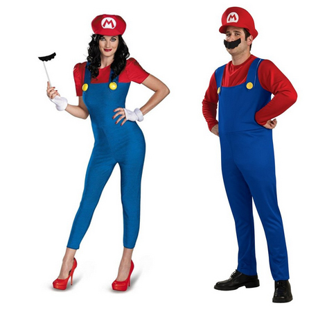 Male & female Mario (Super Mario Bros)