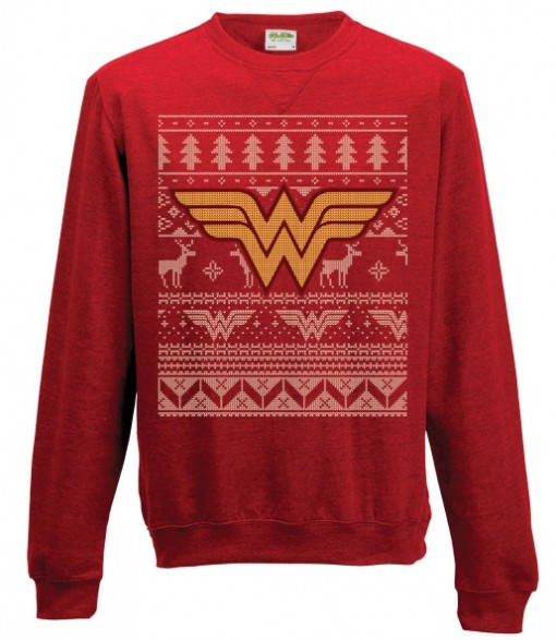 geeky Wonder Woman Christmas Sweater
