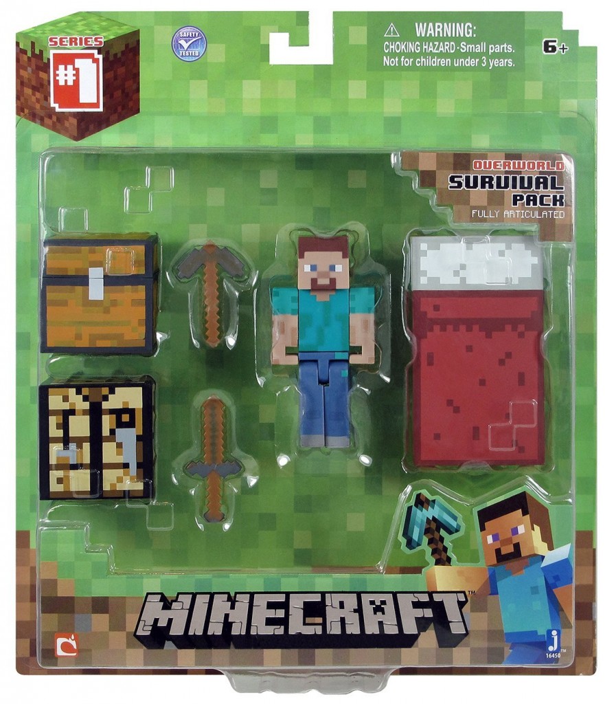 Christmas Action Figures Minecraft Core Player Survival Pack