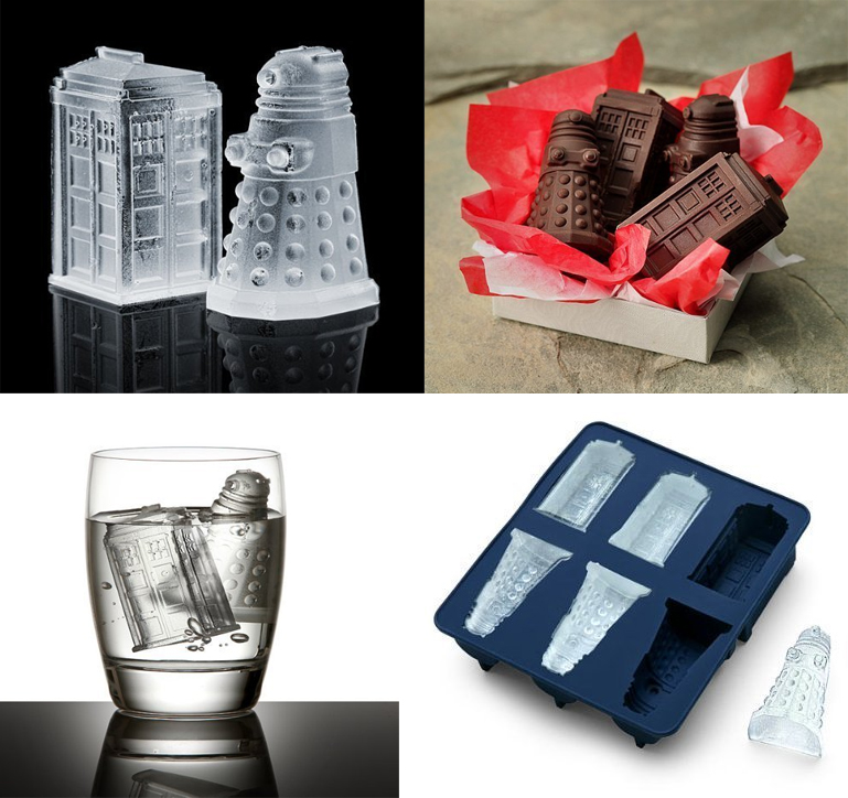 Doctor Who (Tardis and Daleks) Ice Tray Silicone