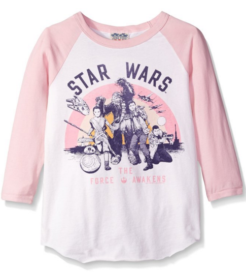 Star Wars Pink Long Sleeve Girls Shirt