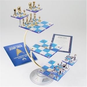 cool Star Trek Tri-Dimensional Chess Set by the Franklin Mint
