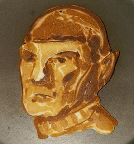 Star Trek Spock pancakes