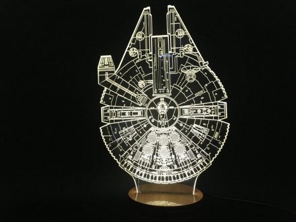 Star Wars Millennium Falcon 3D Lamp