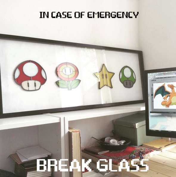 geeky super mario In case of an emergency break glass
