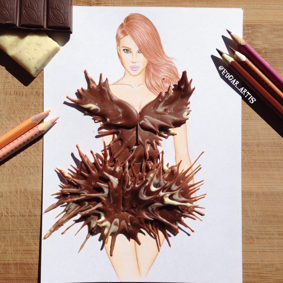 Chocolate gown