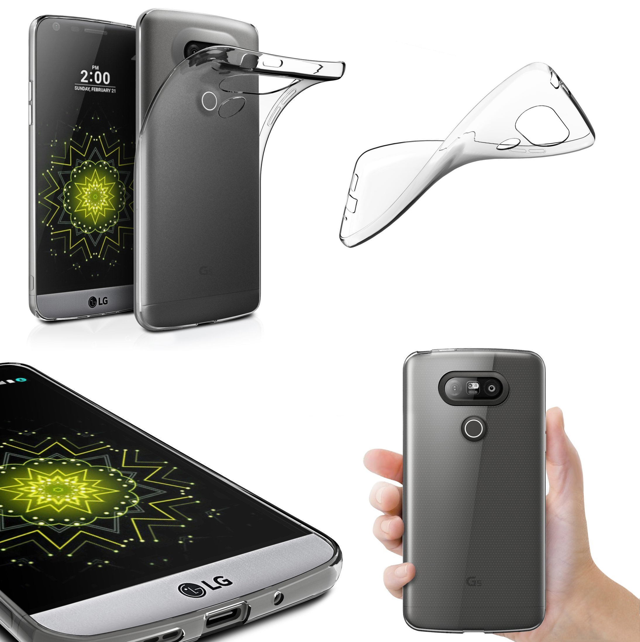 Transparent Silicone TPU Case for LG G5 2016