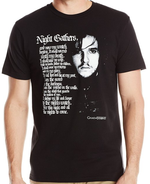 Jon Snow Night Gathers Game of Thrones Shirt