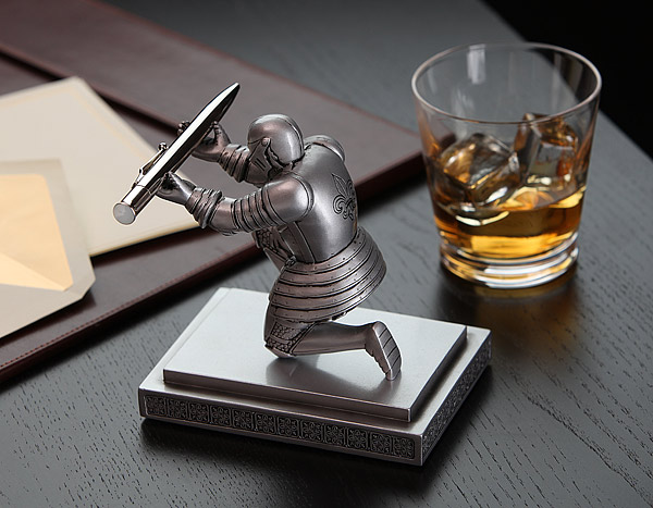 funny fathers day gift idea Executive Knight Pen Holder Additional