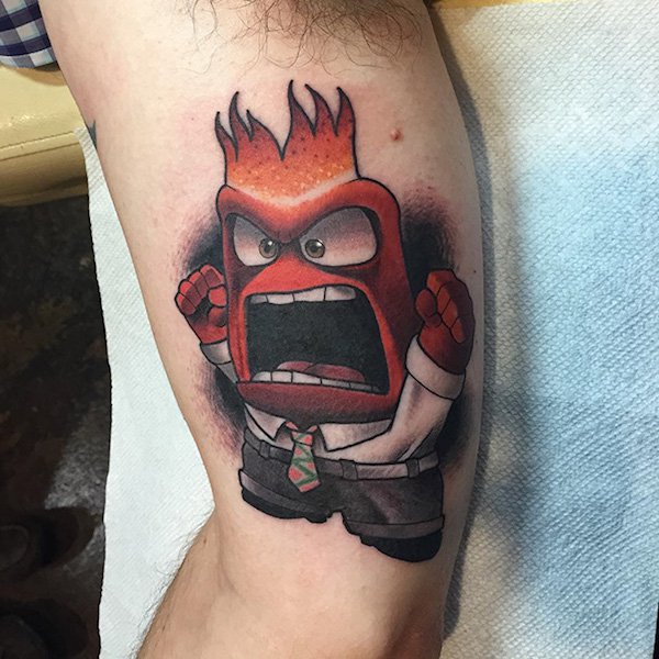 Anger Inside Out Tattoo
