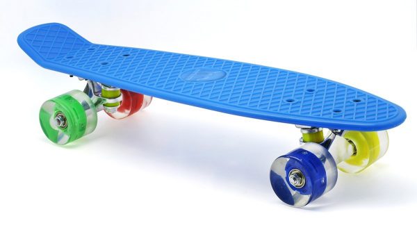 Merkapa Penny Style Skateboard With Glowing Deck & LED Light Wheels