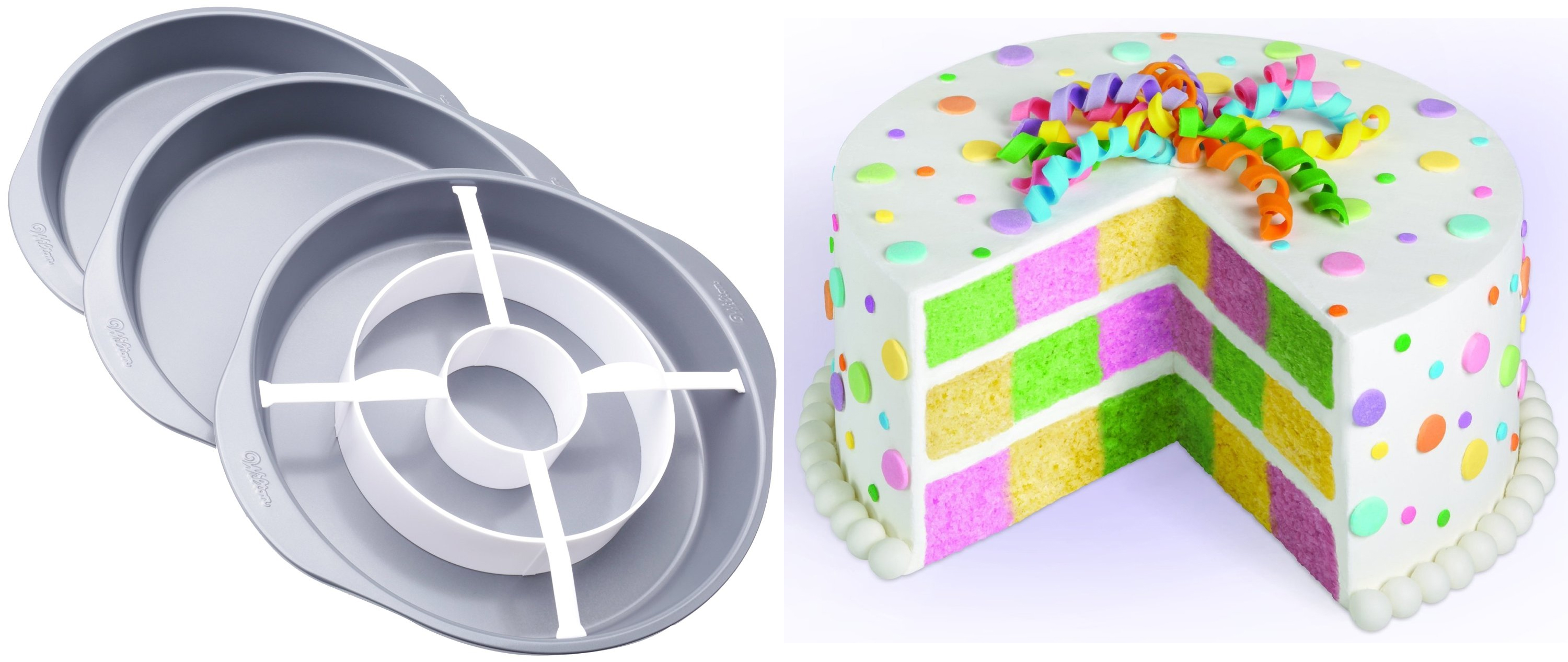 best gadget for baking Cupcake and cake Checkerboard Cake Pan Set