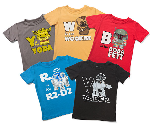 best star wars gift ideas 2016 S is for Star Wars Toddlers' Tees