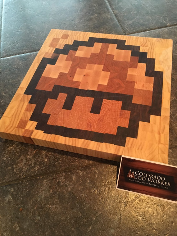8-bit-mario-mushroom-cutting-board