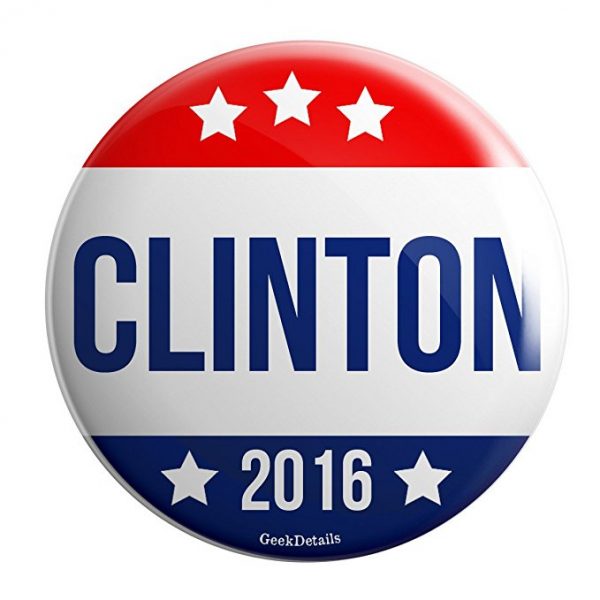 Hillary Clinton 2016 Pinback Button