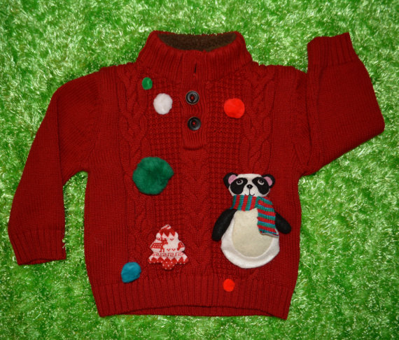 knitted-christmas-sweater-with-panda-design