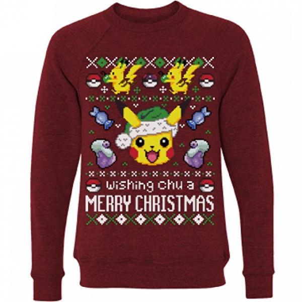 Pokemon 'Wishing Chu a Merry Christmas' Ugly Sweater