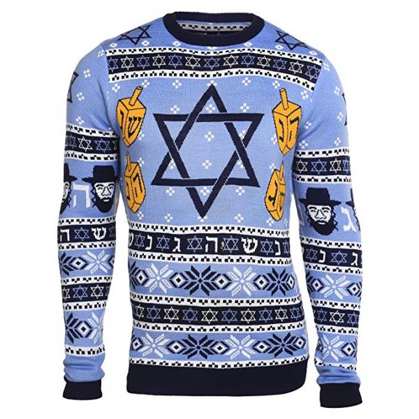 Stylish Hanukkah Ugly Christmas Sweater