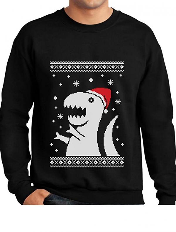 T-Rex Santa Ugly Christmas Sweater