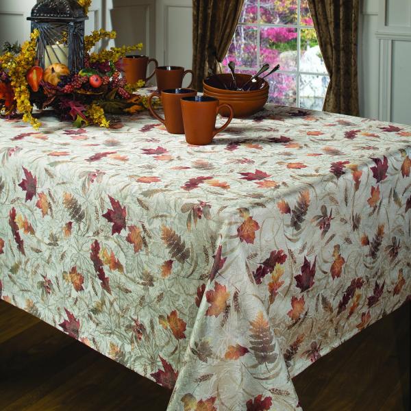 Thanksgiving Nature & Leaves Tablecloth