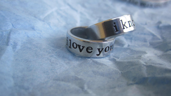 Star Wars I Love You I Know Rings