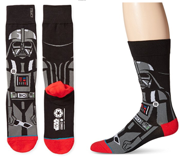 best-gift-idea-for-silly-funny-dads-mens-vader-crew-socks