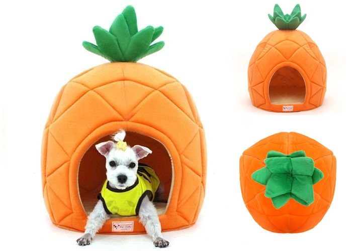 funny-dog-cat-gift-ideas-pet-bedpesco-dog-house-pineapple-shape-cute-dome-house-soft-bed-dog-cat-puppy-mat-pad