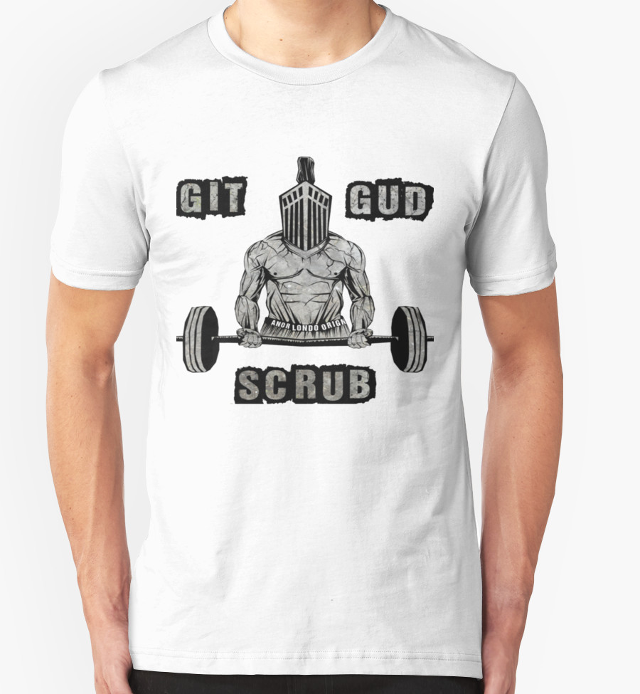 git-gud-scrub-dark-souls-t-shirt