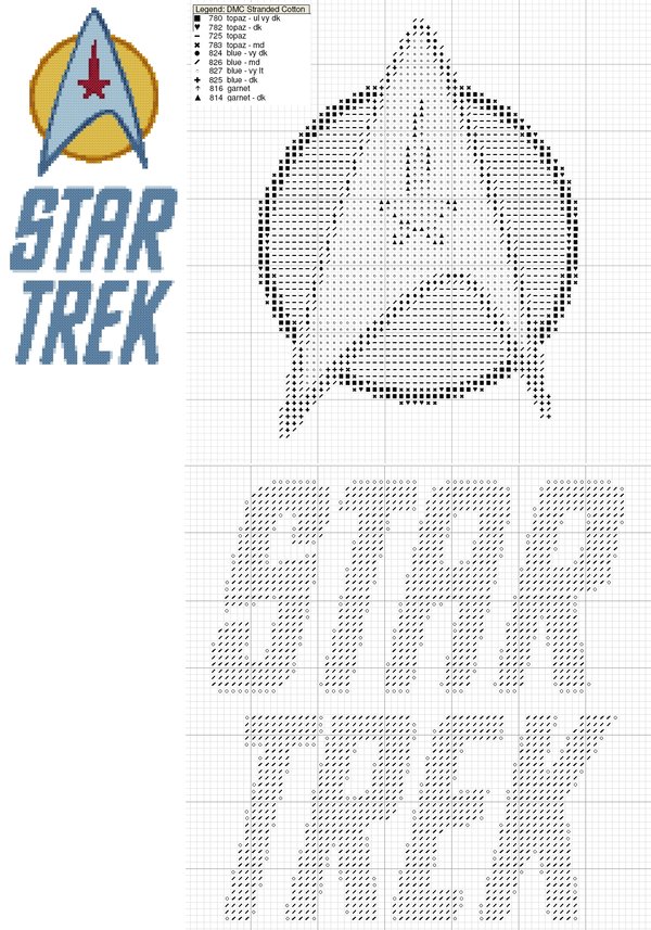 10-free-geeky-cross-stitch-star-trek-logo