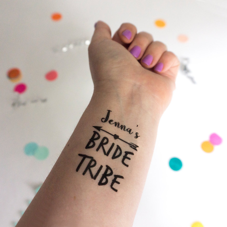 2017-best-realistic-looking-temporary-fake-tattoos-etsy-bride-tribe-temporary-tattoos-bachelorette-party