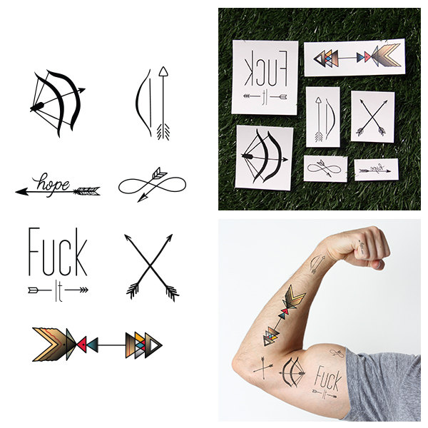 2017-the-best-realistic-looking-temporary-fake-tattoos-you-can-find-on-etsy-bullseye-temporary-tattoo-pack-set-of-14