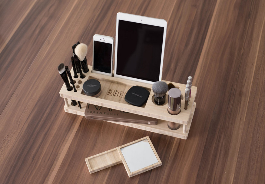 30-stylish-products-to-organize-your-life-glass-beauty-station-daily-make-up-organizer-with-mirror