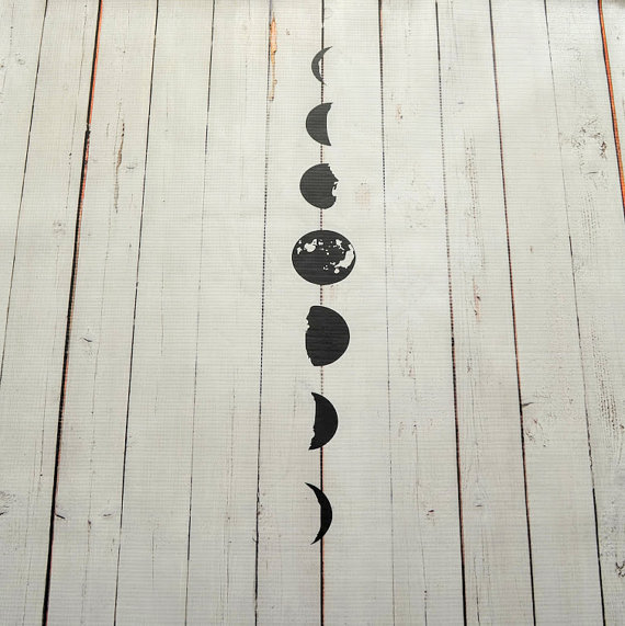 Moon Phases Wall Decal