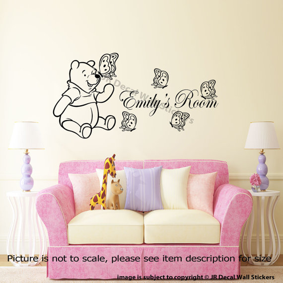 Winnie the Pooh Butterflies Wall Decal