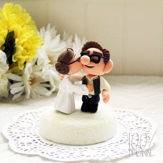 Star Wars Han Solo Leia I Love You Acrylic Wedding Cake Topper Decoration 212 