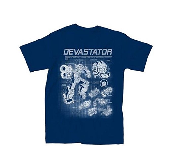 Transformers Devastator Blueprint T-Shirt