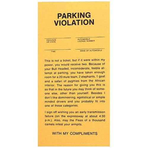 Fake Parking Ticket Prank