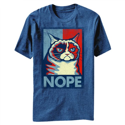 Grumpy Cat Nope Meme T-Shirt