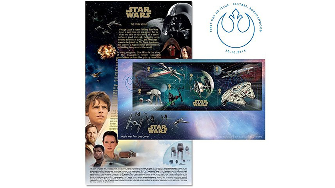 Star Wars The Force Awakens Official Souvenir Stamp Sheet