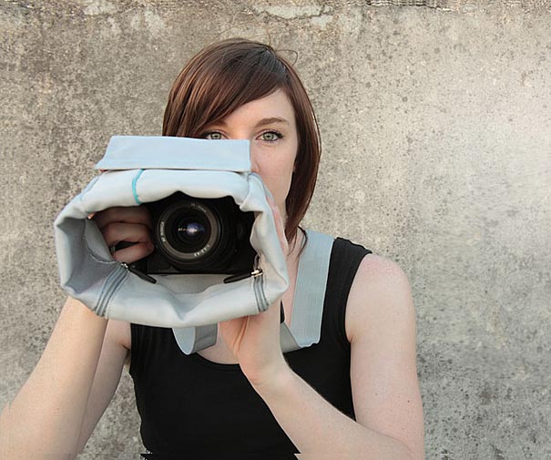 Cloak Bag Discreet Shoot-Through SLR/DSLR Camera Bag - Fog and Turquoise