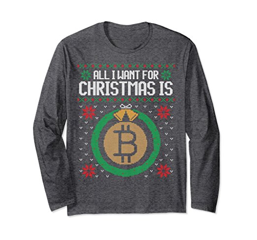 'All I Want for Christmas is Bitcoin' Ugly Sweater