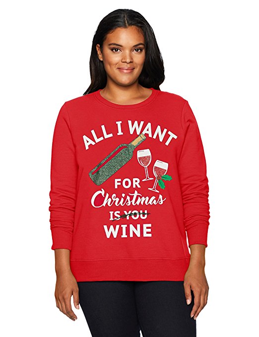 All I Want for Xmas is Wine Ugly Christmas Sweater