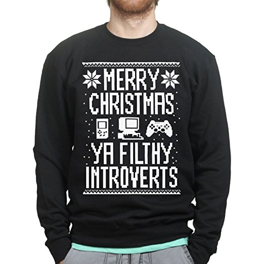 Introverts Ugly Christmas Sweater