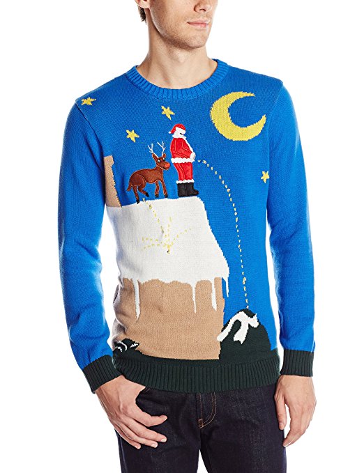 Peeing Santa Ugly Christmas Sweater