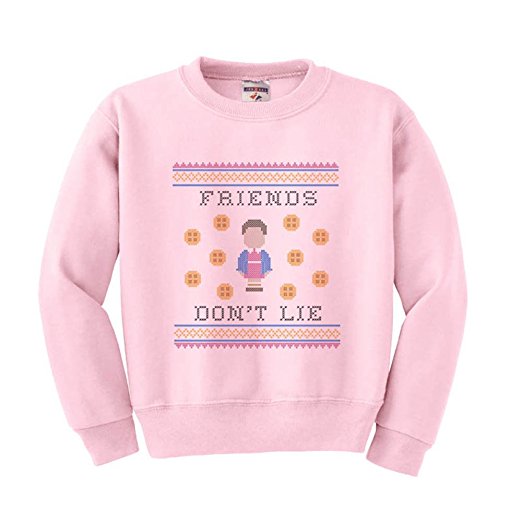 Stranger Things Friends Don't Lie Ugly Christmas Sweater