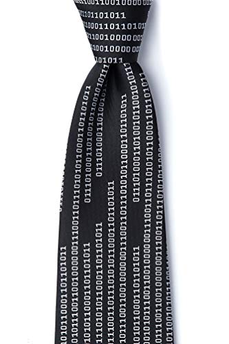 Black Microfiber Tie | Ties Suck In Binary Code Necktie