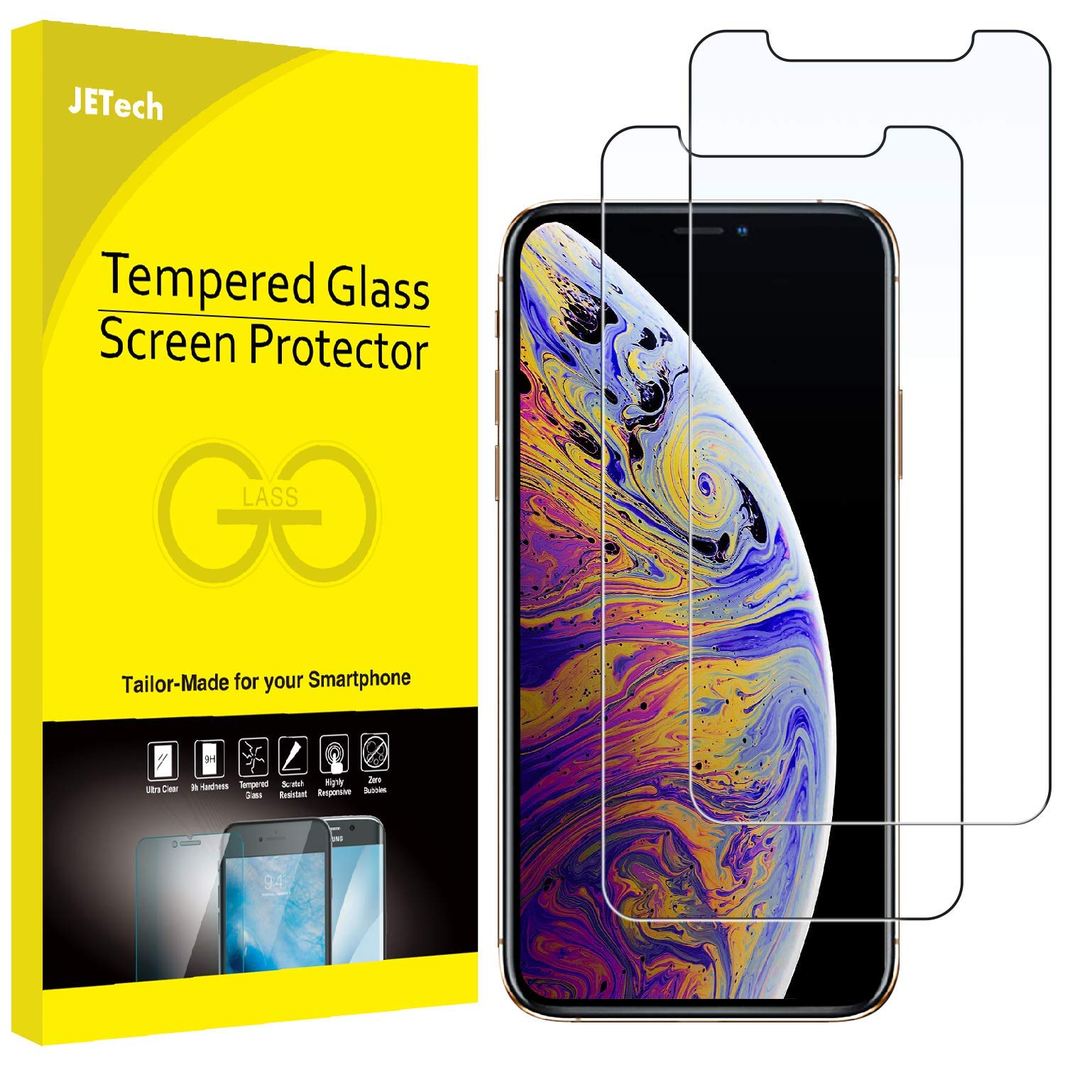 JETech Screen Protector for Apple iPhone Xs Max